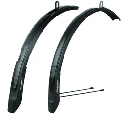 Trekking sárvédő Polisport Expander City 27-35mm-es köpenyekhez, 46mm széles, pálcás fekete