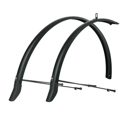 Trekking sárvédő SKS Primus 45mm széles, matt fekete, 28" cross vagy trekking kerékpárokhoz