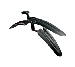 Kellys KLS Thunder sárvédő szett MTB teleszkópra+nyeregcsőre fekete 26"-os kerékhez, gyors rögz.