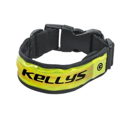 Nadrágcsipesz Kellys Sparky Pro 3M  fényvisszaverős + led villógó, gumírozott csatos