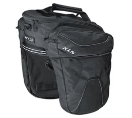 Kellys Space 15 táska csomagtartóra 10+5 L kapacitás, fekete