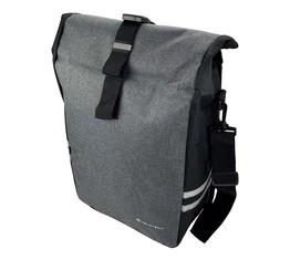 Velotech 1 részes túratáska csomagtartóra 20 liter, hevederes rögzítéssel, vízálló, szürke