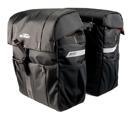 KTM Sport Double csomagtartó táska 2 részes, 2x18,5 kapacitás, gyorsrögzítő, fekete