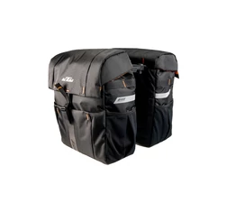 KTM Sport Double csomagtartó táska 2 részes 2x18,5 liter kapacitással Raccktime Snap-it 2.0 gyorsrögzítővel