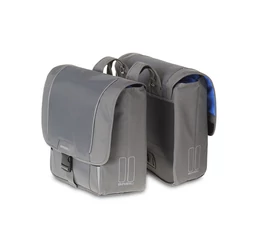 Basil Sport Design táska csomagtartóra 2 részes, 32L kapacitás, fényvisszaverős, szürke