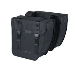 Basil Tour XL táska csomagtartóra 35L kapacitás, 2 részes, pántos, fekete