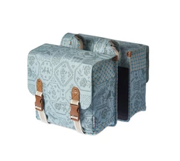 Basil Boheme Double 2 részes táska csomagtartóra 35L kapacitás, jade zöld színű