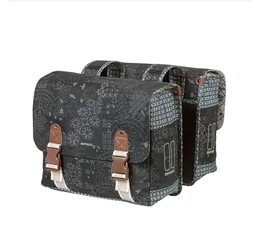 Basil Boheme Double 2 részes táska csomagtartóra 35L kapacitás, fekete színű