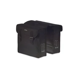 Basil Mara Double Bag 2 részes táska csomagtartóra 26L kapacitás, fekete színű