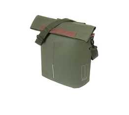 Basil City Shopper Vegan kézitáska csomagtartóra 1 oldalas moha zöld