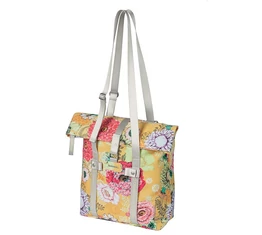 Basil Bloom Field Shopper táska csomagtartóra 15-20L, sárga/virágos