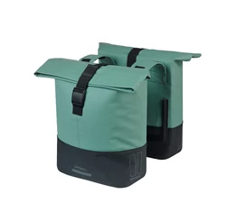 Basil Cove Double Pannier csomagtartóra szerelhető táska 2 részes 32 l, zöld /fekete