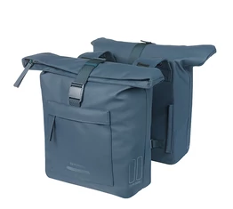 Basil Brooklyn Double Pannier Bag csomagtartóra szerelhető táska 2 részes 41 l, navy kék