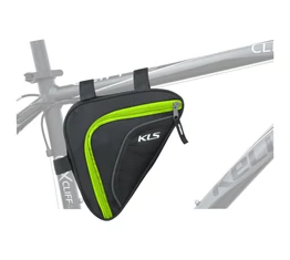 Kellys Wedge váztáska, cseppálló, belső zseb, 0,9L, fekete/lime