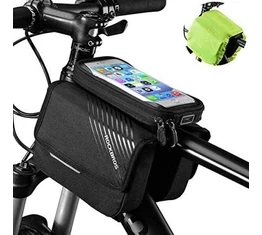 RockBros telefontáska felsőcsőre, tépőzáras, 6" fekete