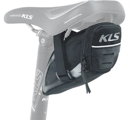 KELLYS CHALLENGER nyeregtáska, tépőzáras, fekete, S