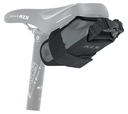 Kellys Coby nyeregtáska tépőzáras rögzítéssel, vízálló, 0,4 literes fekete/lime