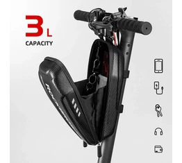 Rockbros Handlebarbox merevfalú táska e-rollerekhez 28 cm hosszú 3 liter űrtartalommal
