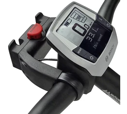 Klickfix kosártartó adapter kormányra, extra hosszú előrenyúlással, 22-26mm átmérőig, 7kg terhelhetőségű