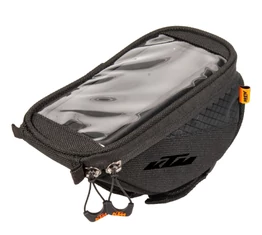 KTM Phone mobiltelefontartó táska kormányra, tépőzáras, 0,6L kapacitás, érintőképernyő kompatibilis