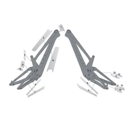 Syncros vázvédő matrica szett Scott Genius Carbon kerékpárhoz színtiszta matt