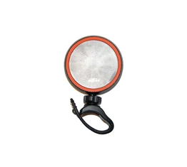 Tükör KTM bilincses 58x58mm szilikonpántos fekete/narancs