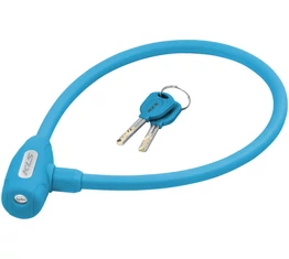 Zár Sodrony Kellys Jolly Azure (Sky) 65 cm kulcsos