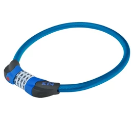 Kellys KLS Crypt sodrony zár kék 12x800mm számzáras, LED világítással