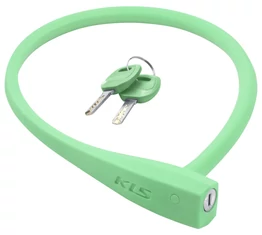 Kellys KLS Sunny sodrony zár szilikon bevonat, 4,5x600mm, kulcsos, pasztell zöld