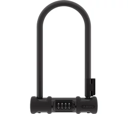 Zár U Abus Ultra Combo 410C/170, fekete színű, számzáras, tartóval