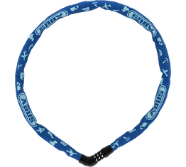 Zár Lánc Abus Steel-O-Chain 4804C/75 kék, egyedileg beállítható számkombinációs