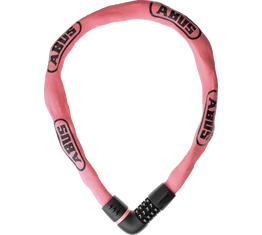 Abus Tresor 6807C/110 láncos kerékpárzár rose blush színben egyedileg beállítható számkombinációval