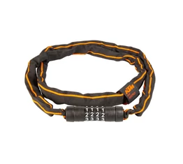 Zár Lánc KTM Chain Lock 120cm, 3,5mm szemátmérő, fekete/narancs