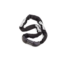 Csepel láncos lakat számzárral 100cm hosszú fekete textilhuzattal