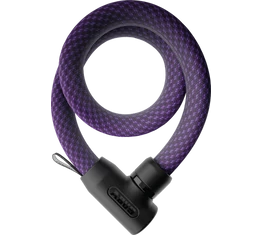 Abus Yarnit 4004K/110 láncos kerékpárzár extra könnyű speciális textíl bevonatú Midnight Purple színben