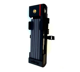 Abus Bordo uGrip 5700/80 összehajtható zár 80cm-es hossz, 5mm-es acéllapok, SH tartóval, fekete