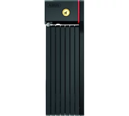 Abus Bordo uGrip 5700/100 összehajtható zár 100cm-es hossz, 5mm-es acéllapok, SH tartóval, fekete