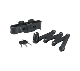 Zár Összehajtható Kellys Tough 50 fekete, oldalra kivehető a tartóból