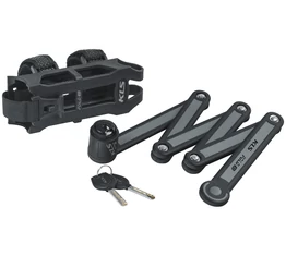 Kellys Fold 30 összehajtható lakat, rögzítő adapterrel, szürke