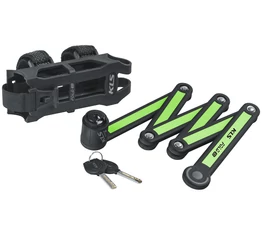 Kellys Fold 30 összehajtható lakat, rögzítő adapterrel, zöld