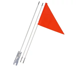 Kerékpár zászló gyerekbiciklire vagy utánfutóra 160cm háromrészes narancs