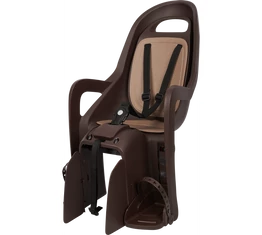 Polisport Groovy RS Plus gyerekülés hátsó vázra szerelhető dönthető, sötétbarna/barna