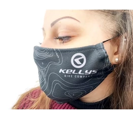 Ajándéktárgy Kellys pamut Maszk, női ergonómiával, fekete/fehér