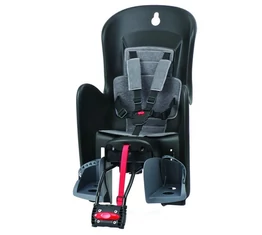 Polisport Bilby gyerekülés hátsó vázra fekete-sötétszürke