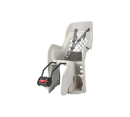 Polisport Joy gyerekülés hátra, vázra szerelhető, krém, sötétszürke párnával