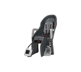 Polisport Guppy RS dönthető gyerekülés hátsó, vázra szerelhető, sötétszürke/ezüst