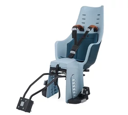 Bobike Exclusive Maxi gyerekülés hátsó vázra és csomagtartóra is, 22kg-ig, 3 pontos öv, farmer kék