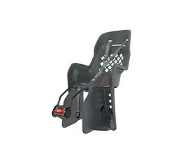 Polisport Joy gyerekülés hátra, vázra szerelhető, sötétszürke, szürke párnával