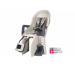 Polisport Guppy Maxi+ gyerekülés hátsó vázra, krém/szürke