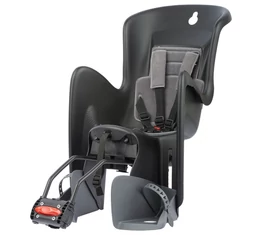 Polisport Bilby Maxi RS gyerekülés hátsó vázra, dönthető, fekete/sötétszürke